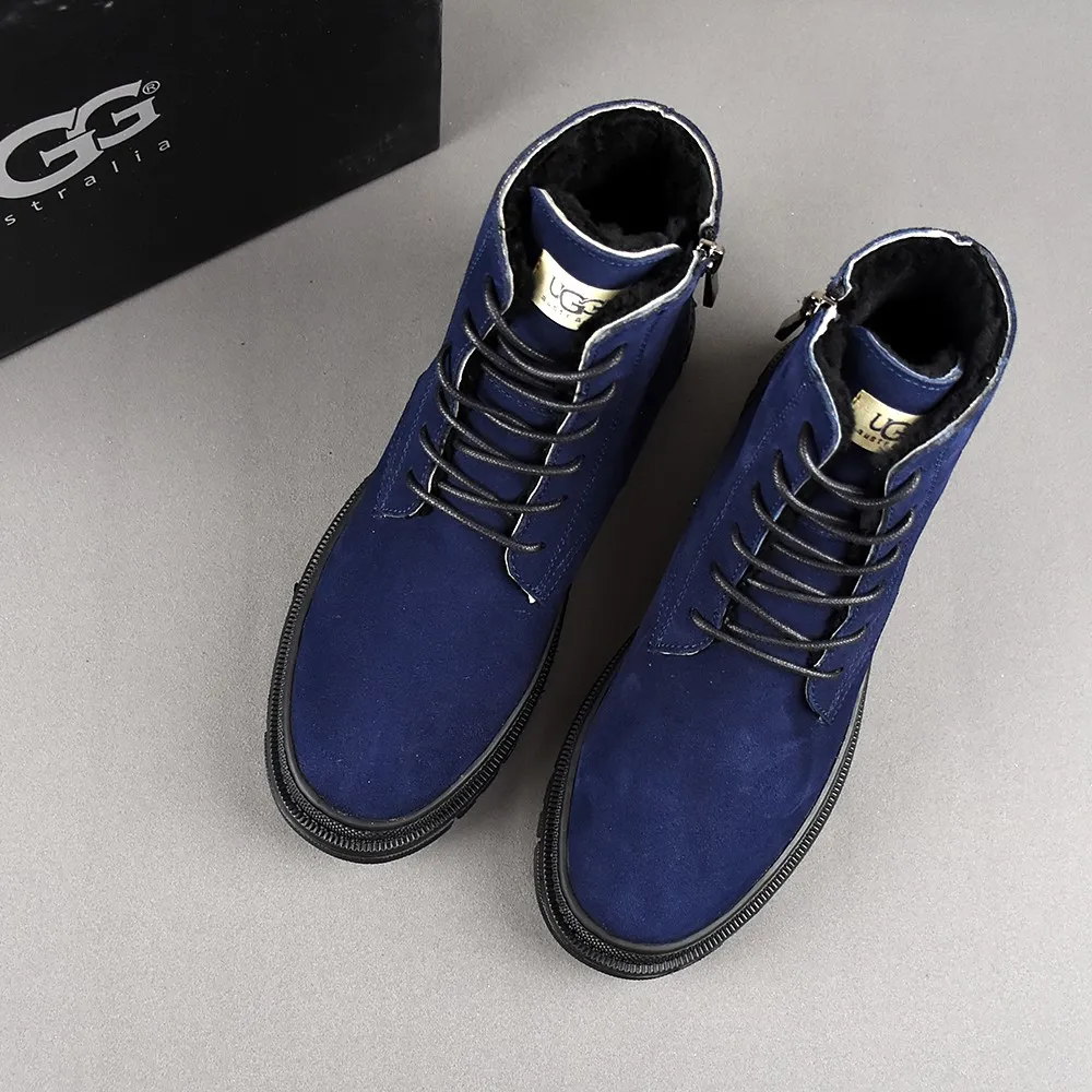 PP520👟👟👟【ugg】The upper is made of waterproof nubuck, real wool lining, and non-slip rubber sole. Warm and comfortable, a must-have in winter! Men's size 38-44 (custom-made size 45 is non-refundable).